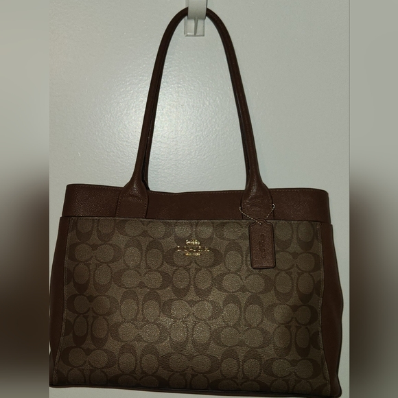 Coach Handbags - COACH Casey Signature Logo TOTE HANDBAG